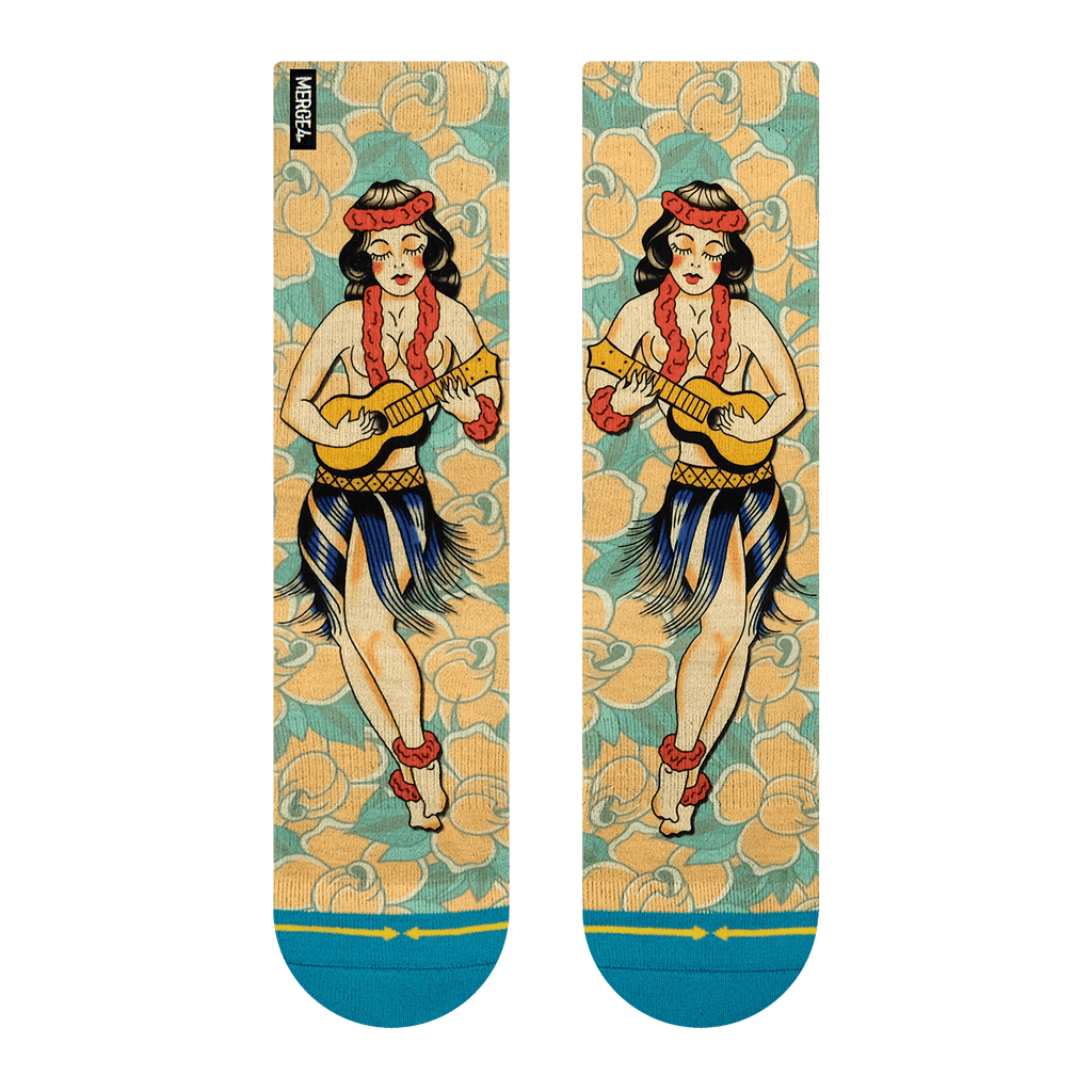 Merge 4 - Richard Kirby Hula Crew Socks