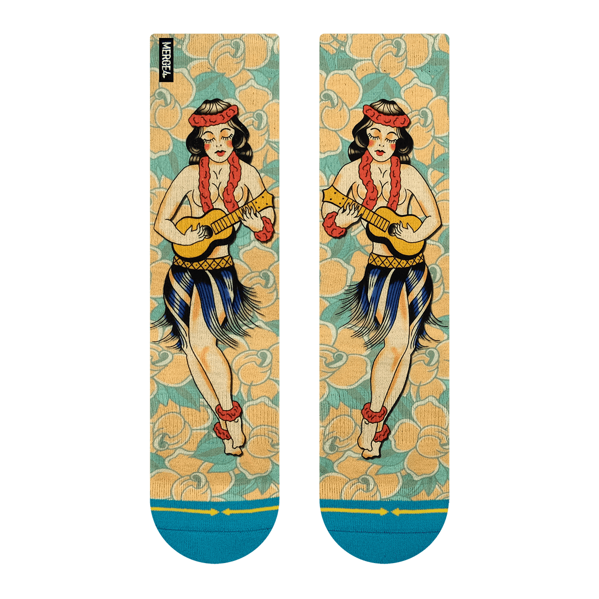Merge 4 - Richard Kirby Hula Crew Socks