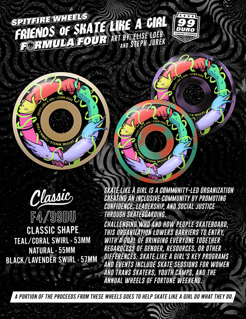 Spitfire - F4 99 Skate Like A Girl Classic Wheels