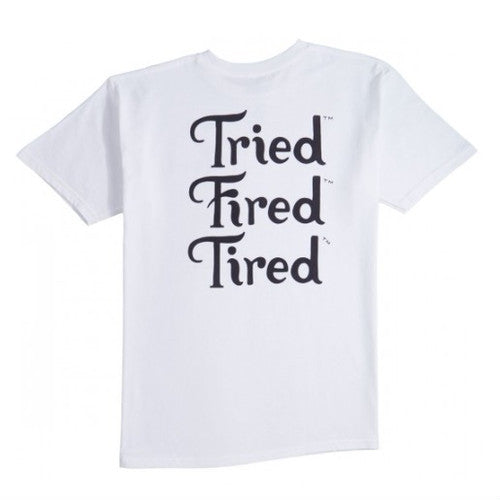 Tired - Fired Stack Tee